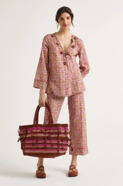 Maliparmi Chemises | CAFTAN FLOWER BATIK