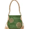 Maliparmi Sacs Shopping | PETIT SAC PORTÉ ÉPAULE LEATHER & RAFFIA