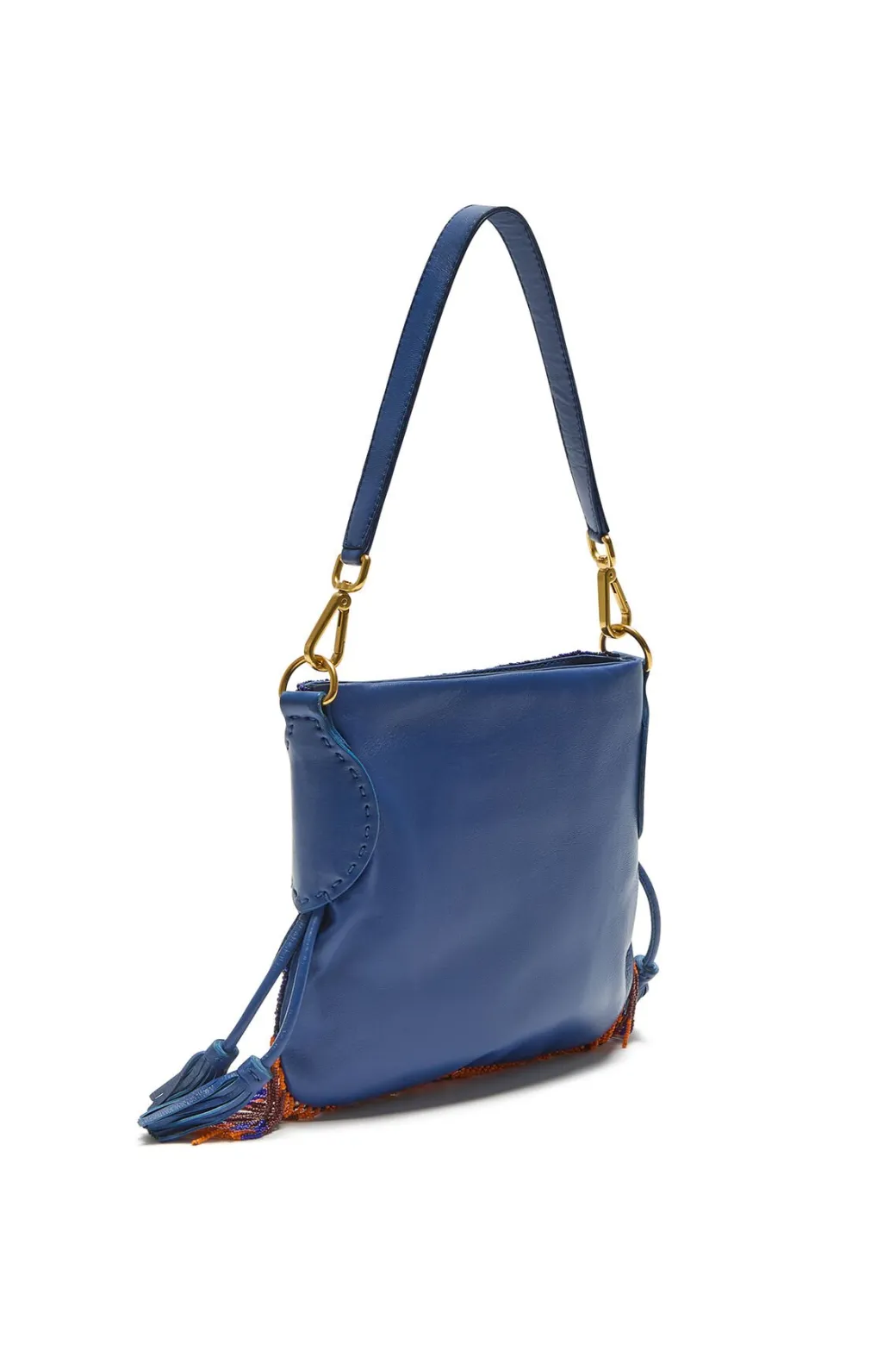 Maliparmi Jersey | Maliprecious | PETIT SAC PORTÉ ÉPAULE LEATHER & BEADS