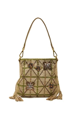 Maliparmi Maliprecious | PETIT SAC PTÉ ÉPAULE MAGNOLIA & STONES