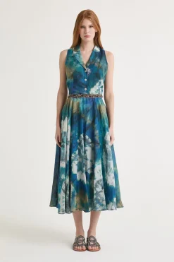 Maliparmi Robes | ROBE BLOOMING SHIBORI