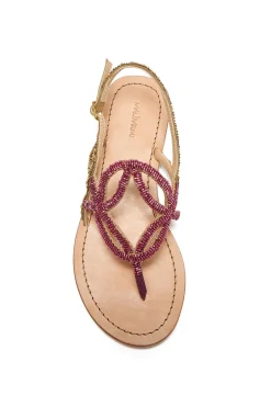 Maliparmi Sandales À Talons Bas | SANDALE CAPRI CUT SHADED EMBROIDERY