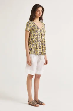 Maliparmi T-Shirts Et Tops | T-SHIRT CALEIDO FLOWER
